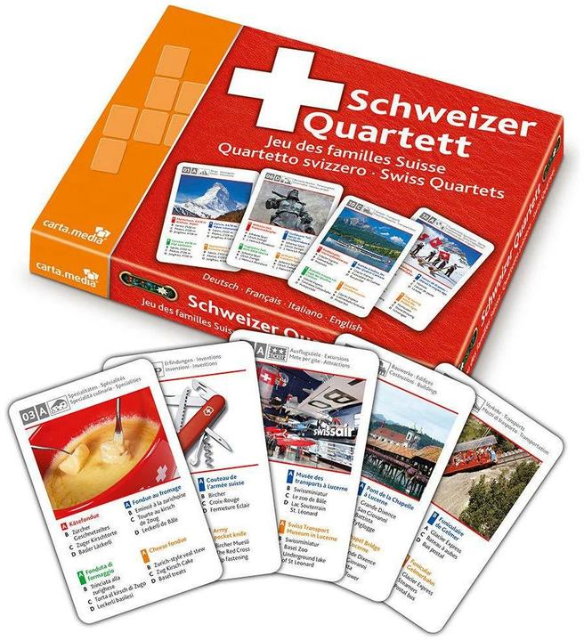 Produktbild Schweizer Quartett (Deutsch, Englisch, Französisch, Italienisch)