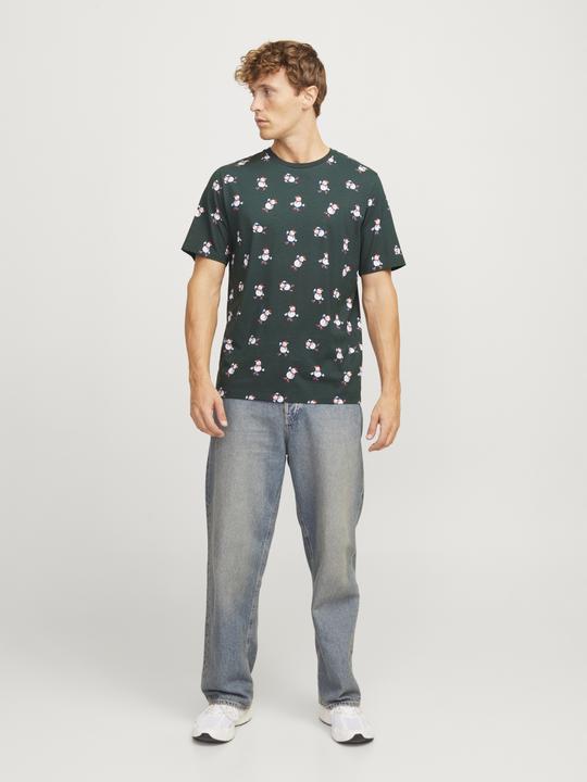 Actual product image Jack & Jones Jjxmas Merry Aop Tee Ss Crew Neck (XL)