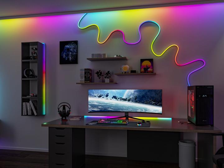 Immagine prodotto Paulmann Tubo flessibile EntertainLED Nero Neon (RGB, 150 cm, Interno)