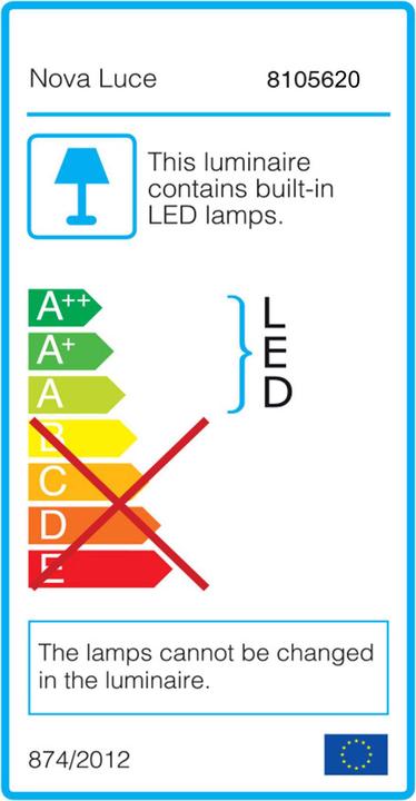 Energie-Label Nova Luce Albi LED Pendelleuchte (1950 lm)
