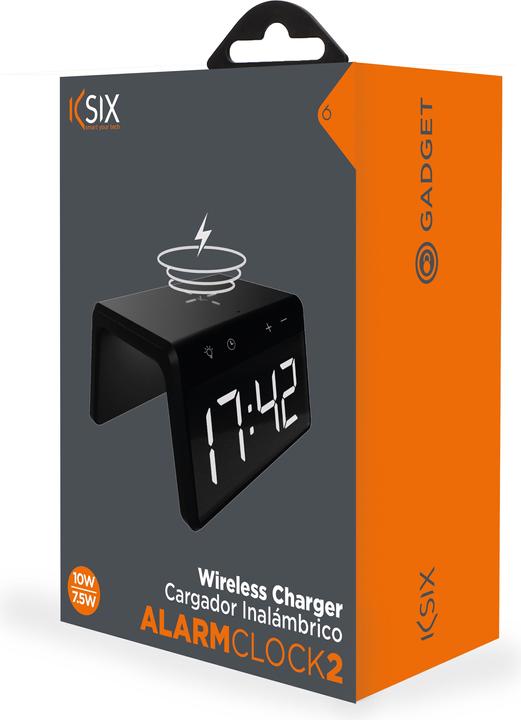 Produktbild KSIX Alarm Clock 2 With Fast Charge Wireless Charger 7.5w-10w