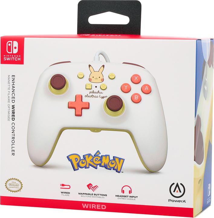 Image du produit PowerA Manette filaire améliorée pour Nintendo Switch - Type électrique Pikachu (Switch)