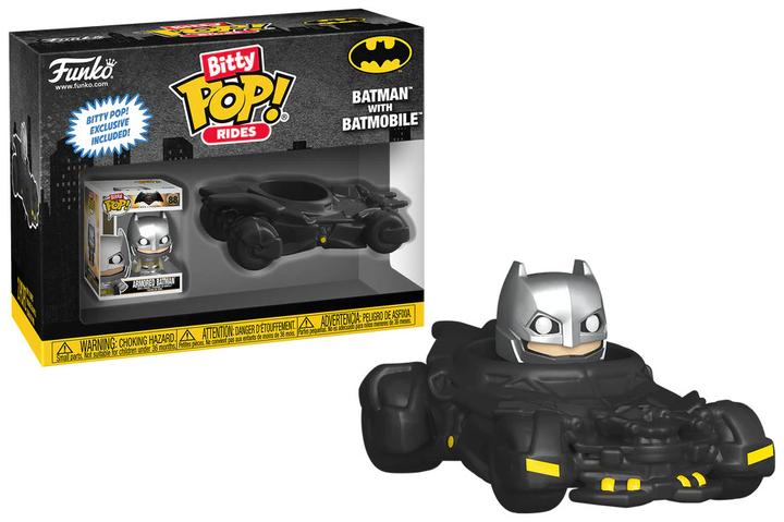 Image du produit Funko DC Comics Bitty POP! Rides Figurine vinyle Batman w/Batmobile 2,5 cm