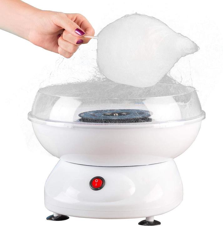 Rosenstein & Söhne Zuckerwatte-Maschine mit spülmaschinenfesten Aufsätzen