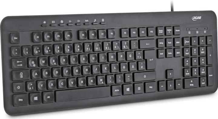 Produktbild InLine Design Keyboard (DE, Kabelgebunden)