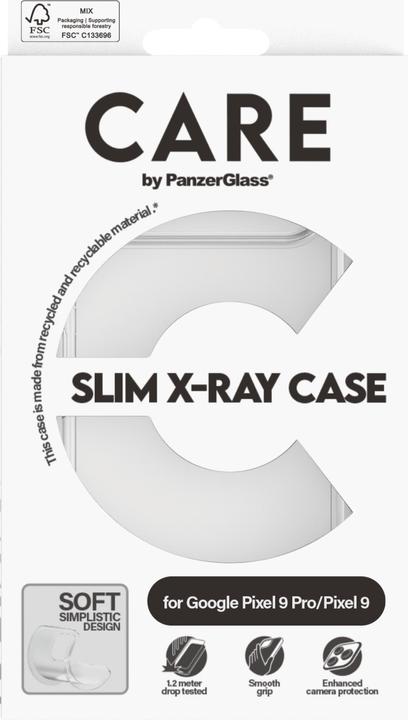 Produktbild PanzerGlass CARE by Fashionable Case Transparent X-Ray Soft Basic Google Pixel 9/ 9 Pro (1 Stück, Google Pixel 9 Pro, Google Pixel 9)