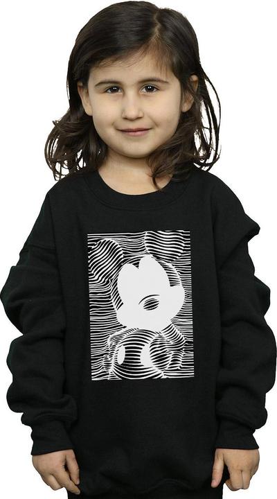 Actual product image Disney Girls Mickey Mouse Lines Sweatshirt (116)