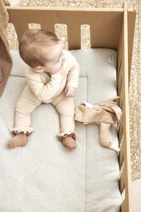 Productafbeelding Meyco Boxinzet Knit Basic Teddy - zandkleurig gemêleerd - 77x97cm (77 cm)