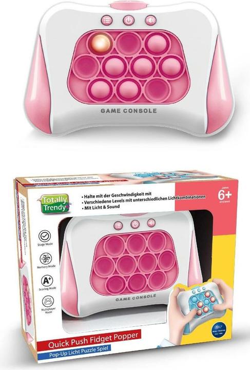 Totally Tech Totally Trendy Push Fidget Popper rosa