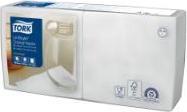 Produktbild Tork LinStyle Cocktail Napkin White 14 Folded Sturdy 24 x 24 cm 14 x 100 Napkins 509541