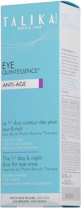 Image du produit Talika Eye Quintessence - Soin anti-âge pour les yeux jour et nuit (10 ml, Jour + nuit)