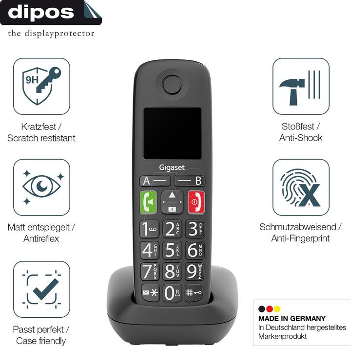 Image du produit Dipos Anti-Shock Film de Protection d’écran Anti-reflet (1 pièce(s), GS290)