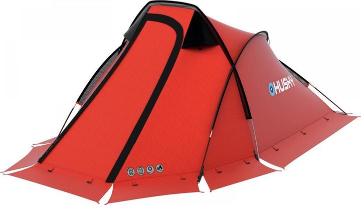 Actual product image Husky Flame 2 Extreme Lightweight Tent - Rood - 2 Persoons (Tunnel tent, 3.26 kg, 2 persons)