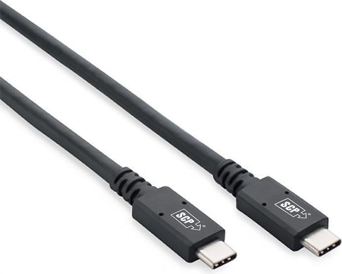 SCP USBC32-1M Type-C Male/Male, 20Gbps USB 3.2 Gen 2 Superspeed+, Passive Copper, Power 5A/20V/100W (1 m, USB 3.2 Gen 2)