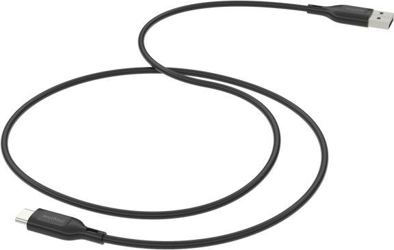 mophie essentials USB-C to USB-A | charging cable 2M, Black (2 m)