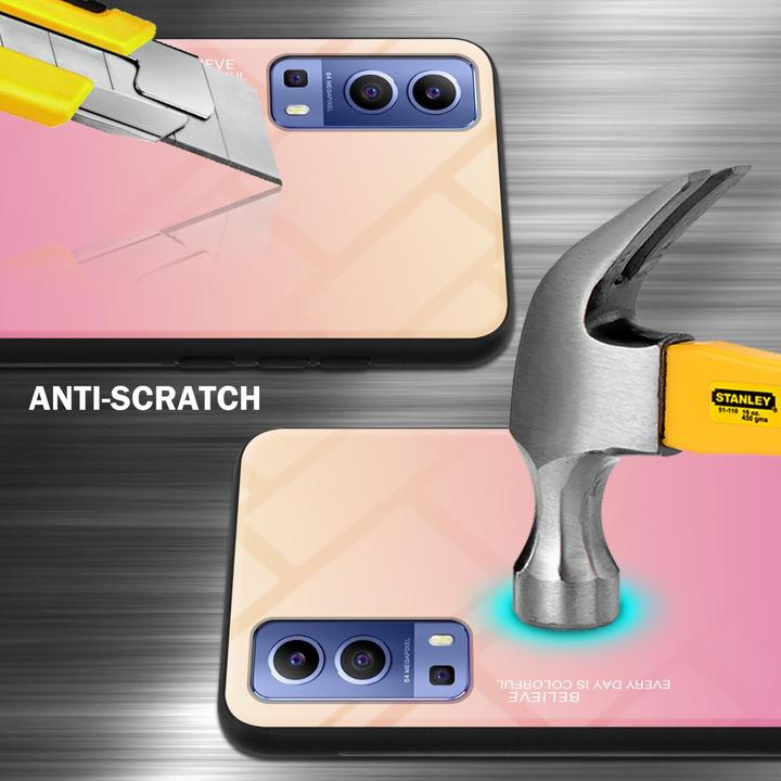 Image du produit Cadorabo TPU 2 couleurs Housse en verre (Vivo Y72 5G, Vivo Y52s 5G)