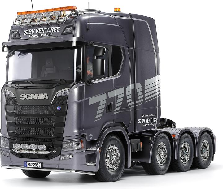 Actual product image Tamiya 1/14 RC Scania 8x4/4 Gun Metal (Kit)