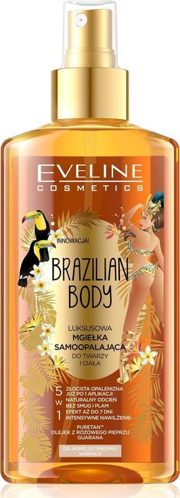 Actual product image Eveline Brazilian Body (Self tanning oil, 150 ml)