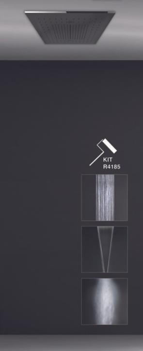 Produktbild Gessi Minimali, Dusch-Einbau-System 505x505 Strahlarten Regen, Schwall, Nebel, 57907238
