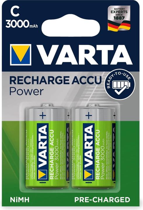 Varta Recharge Accu Power (2 Stk., C, 3000 mAh)