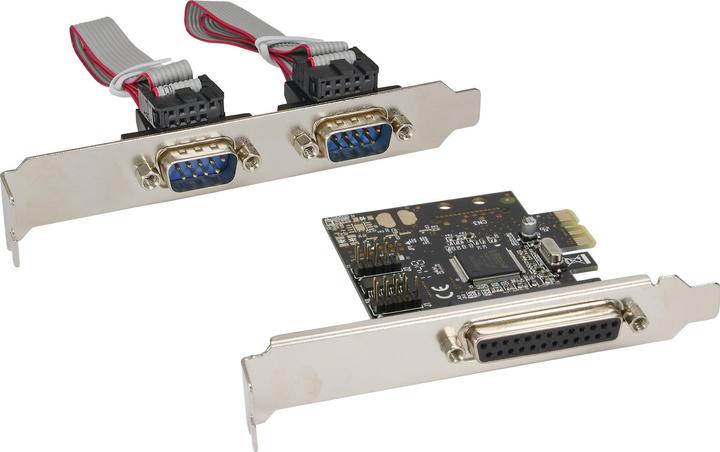 Produktbild InLine Schnittstellenkarte 1x 25-pol parallel + 2x 9-pol seriell PCIe PCI-Express Moschip MCS9901CV-CC