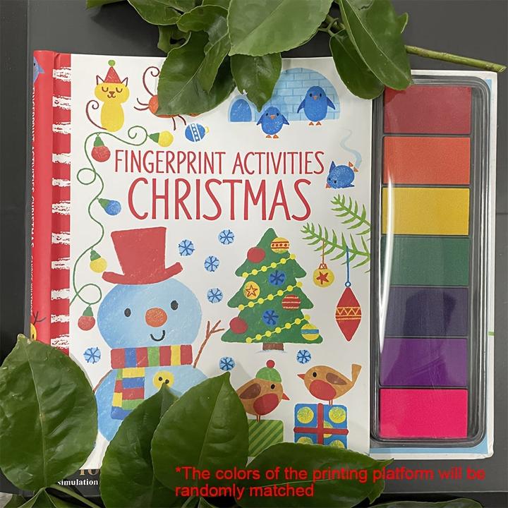 Activity Board Livres Fingerprinting avec activités tampon encreur, livre Doodling, jouets DIY Craft