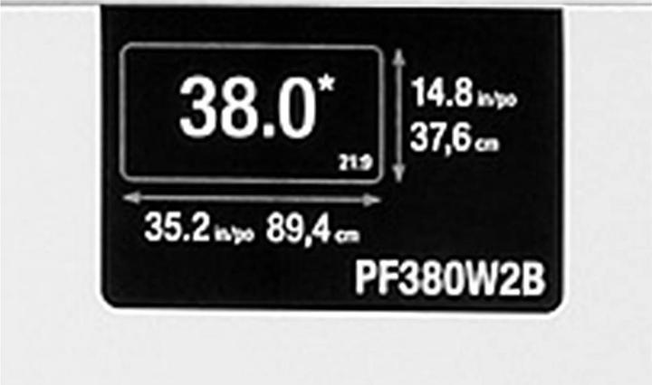 Image du produit 3M PF380W2B (38", 21 : 9)