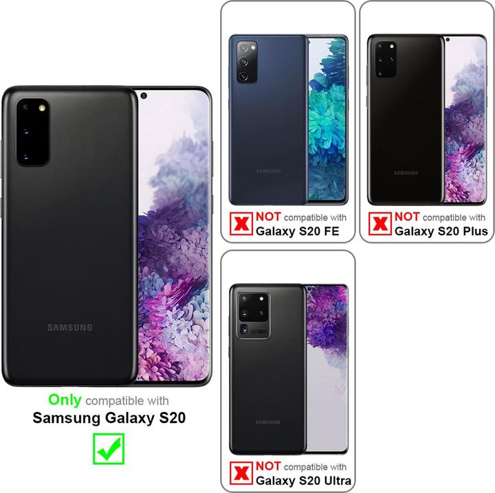 Immagine prodotto Cadorabo Copertura di vetro a strisce in TPU (Samsung Galaxy S20+)