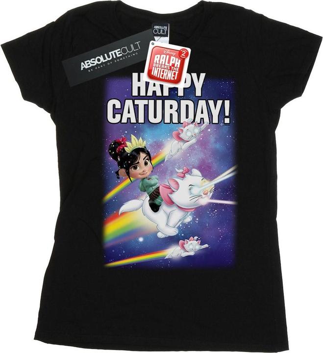 Immagine prodotto Disney Wreck It Ralph Happy Caturday Maglietta Donna (XXL)