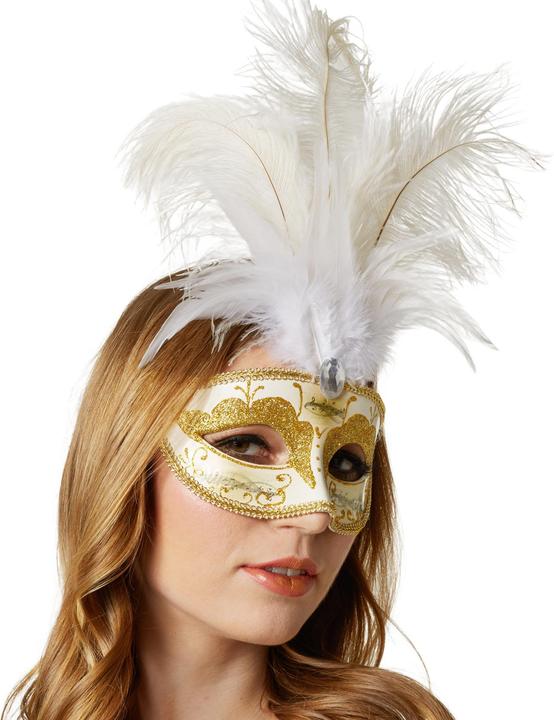 Produktbild tectake Venezianische Maske mit Federn
