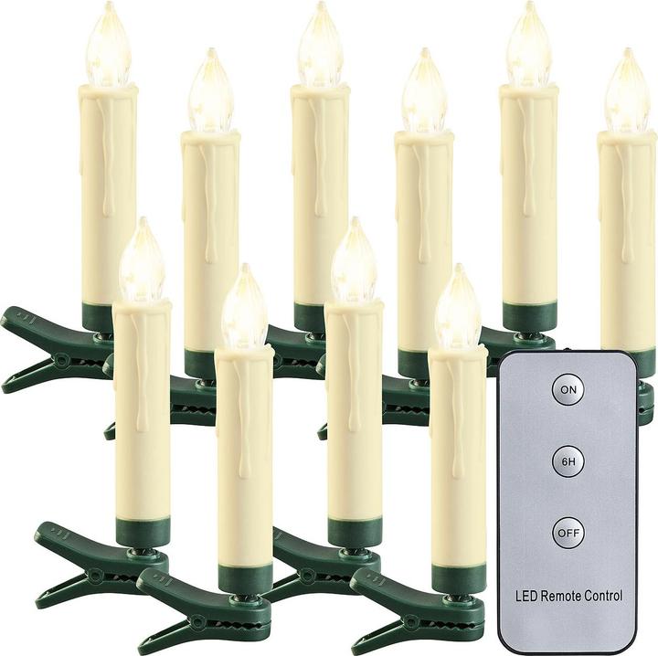 Produktbild Lunartec Outdoor-Weihnachtsbaum-Kerzen (20 x)