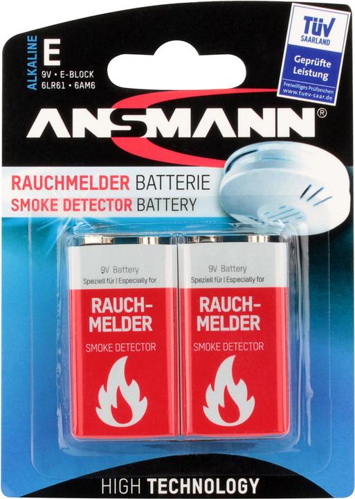 Ansmann Batterie (2 Stk., 9V Block)