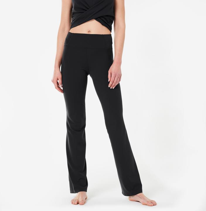 Produktbild Kimjaly Leggings Damen Yoga Schlaghose Dyn - schwarz (W33/L31)