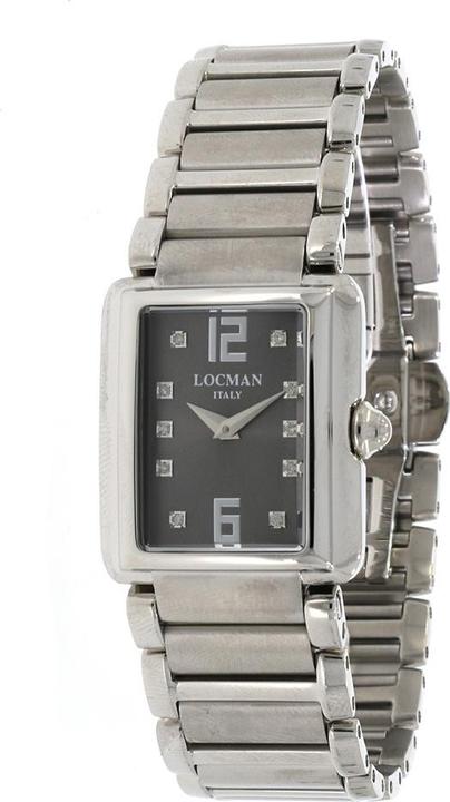 Actual product image Locman Italy Ladies' Watch Giannutri anthracite diamond titanium / steel Ref. 670 (Analogue wristwatch, 36 mm)