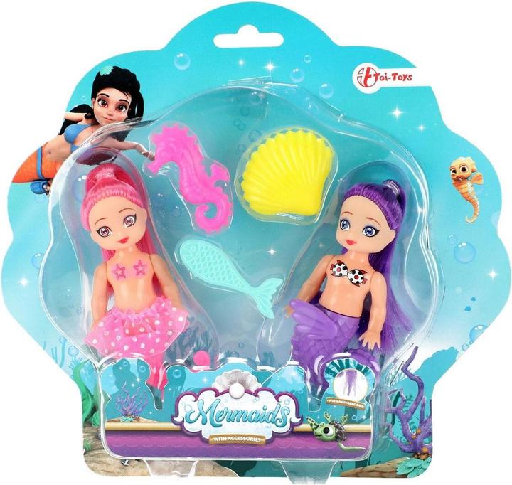Immagine prodotto Toi-Toys Bambola sirena Mermaids con accessori, 12 cm