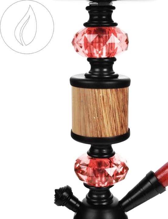 Produktbild Moosmayr Shisha Woody Rot 35cm 1x Anschl. (35 cm)