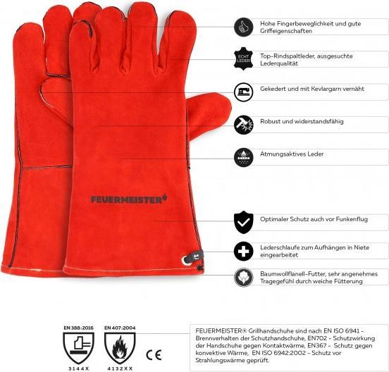 Produktbild Feuermeister Premium BBQ 12 (Kevlar, Spaltleder)