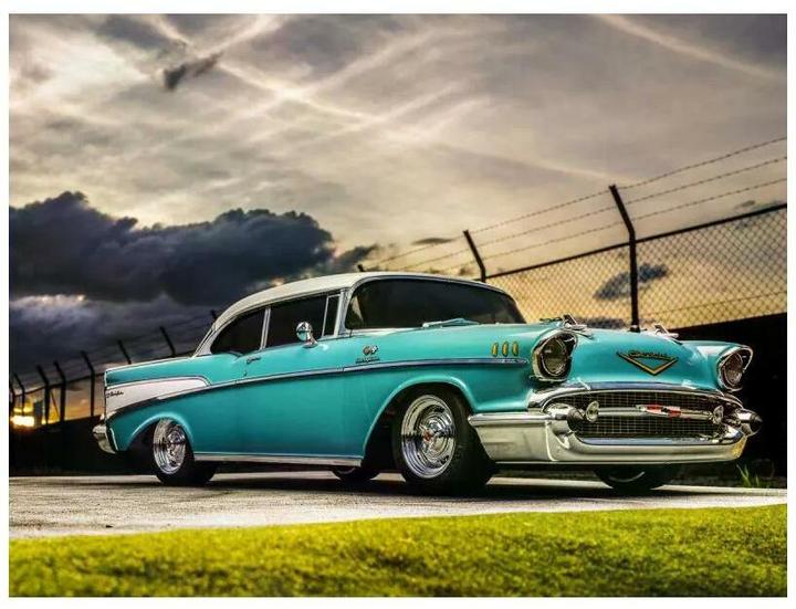 Immagine prodotto Kyosho Auto di produzione Fazer MK2 1957 Chevy Bel Air Coupé 1:10, ARTR (RTR pronto all'uso)