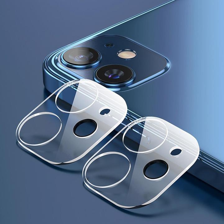 Actual product image Cadorabo Camera lenses protection (1 Piece, Apple iPhone 12)