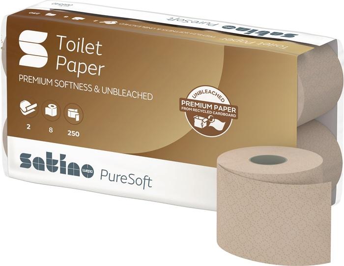 Produktbild Satino by Wepa SATINO Toilettenpapier Satino PureSoft 66540 2-lagig ( 9000469111 ) (8 x)