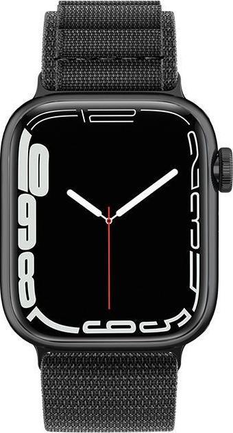 Actual product image Hurtel Strap with Alpine steel buckle for Apple Watch 38/40/41 mm - black (Plastic)
