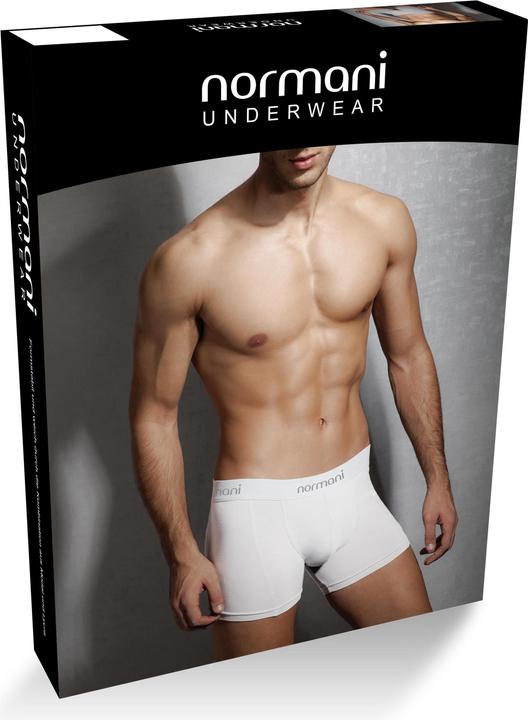 Normani 6 Stück Boxershorts einfarbig aus Modal und Baumwolle (S, 6er Pack)