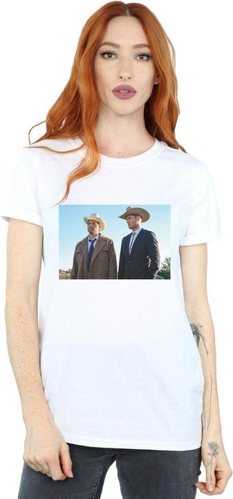 Actual product image Supernatural Womens/Ladies Stetson Boys Cotton Boyfriend T-Shirt (3XL)