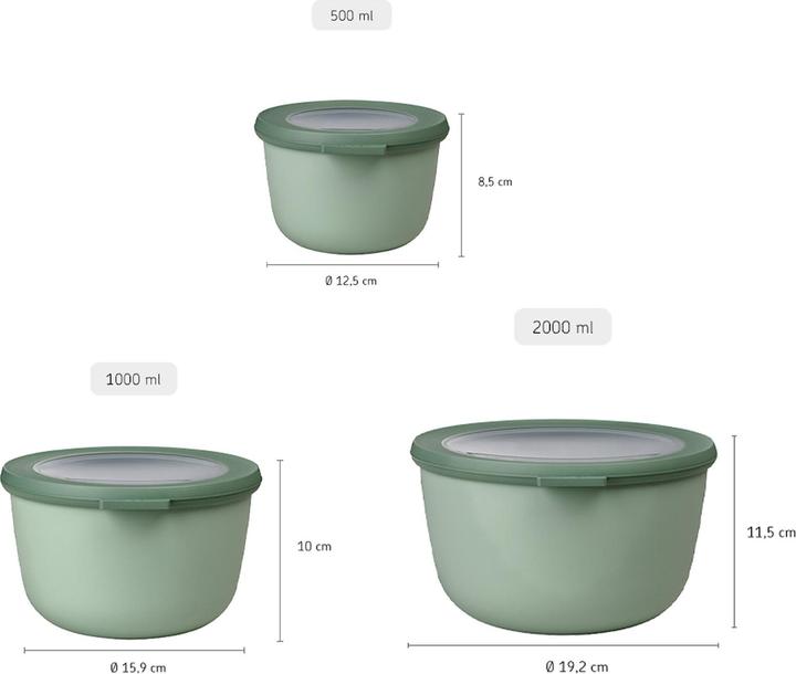 Actual product image Mepal Fresh food tins (2 l)