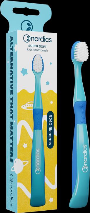 Immagine prodotto Nordics Spazzolino per bambini 9240 Super Soft Blue Mermaid (Morbido, 1 x)