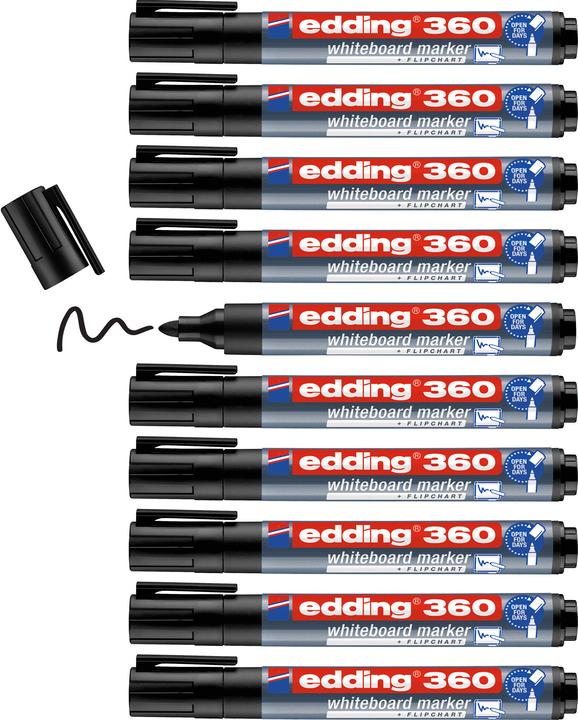 Produktbild Edding Whiteboard-Marker 360 (Black, 1.50 mm, 1 x)