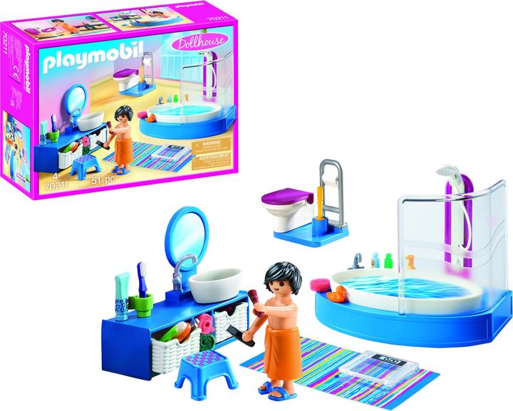 Immagine prodotto Playmobil Bagno (70211, Casa delle bambole Playmobil)