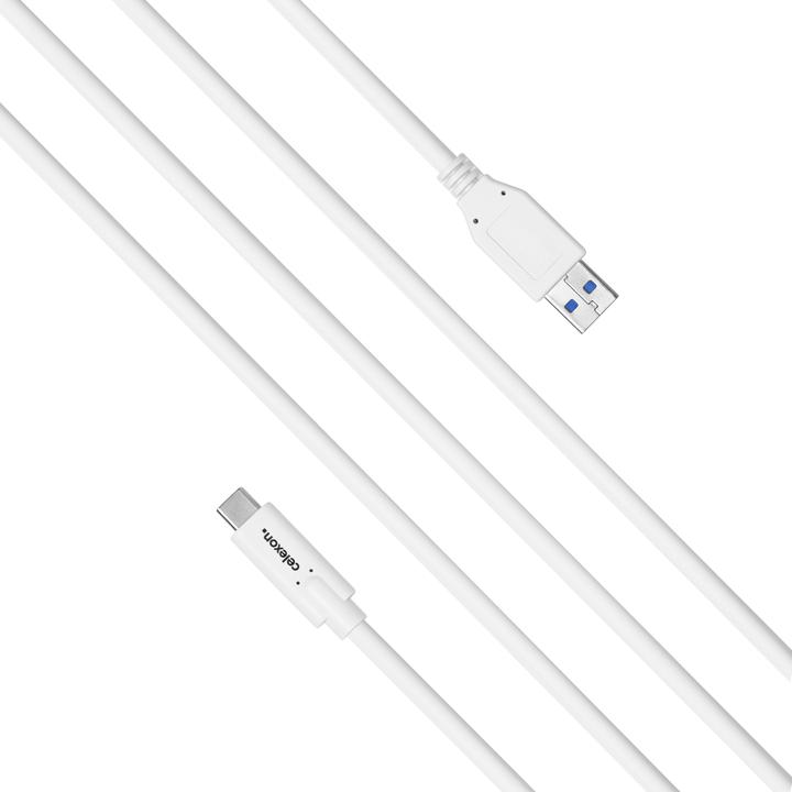 Actual product image Celexon USB-C auf USB-A Kabel - USB 3.2 Gen 2x1 1,0m, weiss (1 m, USB 3.2 Gen 2)