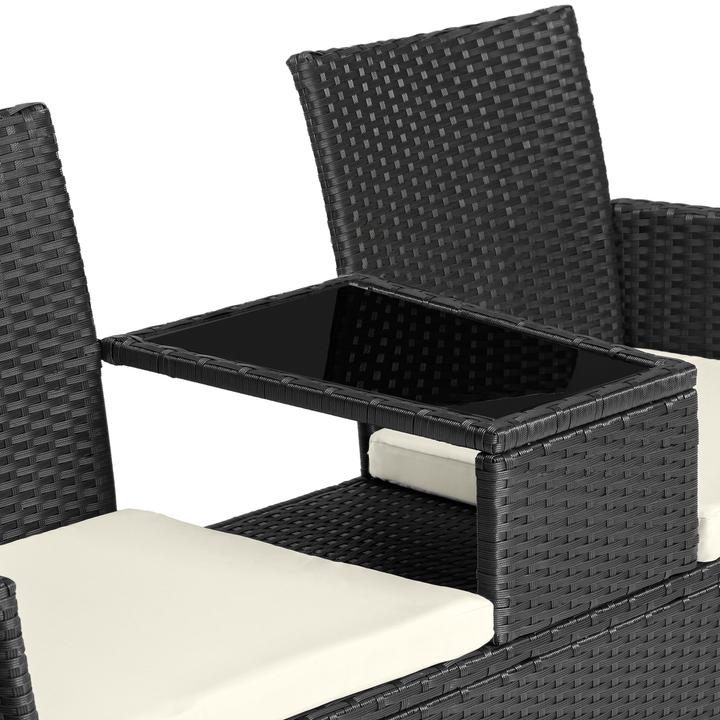 Image du produit tectake Banc de jardin en rotin