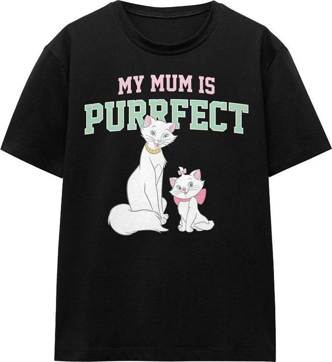 Immagine prodotto Disney My Mum Is Purrfect Maglietta Festa della Mamma Duchessa e Marie Adulto Unisex (S)